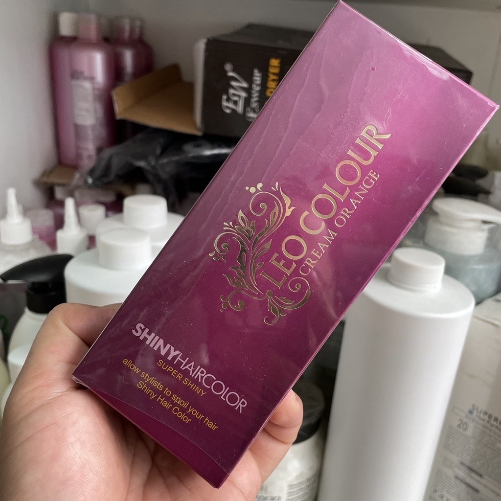 Combo oxi và kem nâng sáng nền tóc leo colour cream orange prosee 200mlx2