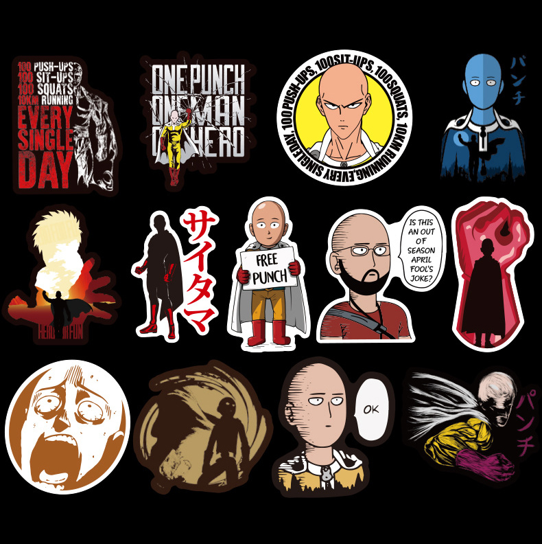 Sticker PVC Chống nước Hình dán One Punch Man ST-016