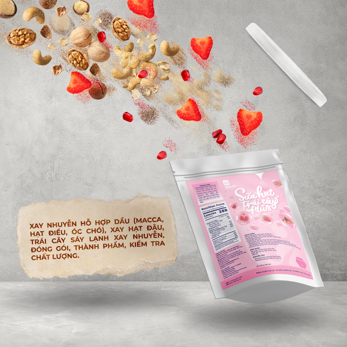 SỮA HẠT TRÁI CÂY PLUS 50g