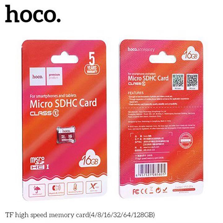 [HCM]Thẻ nhớ Micro SD Hoco 16Gb - Đỏ