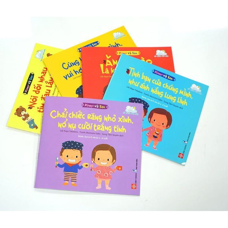 Sách Ehon - Momo và Ken - Bộ 5 cuốn
