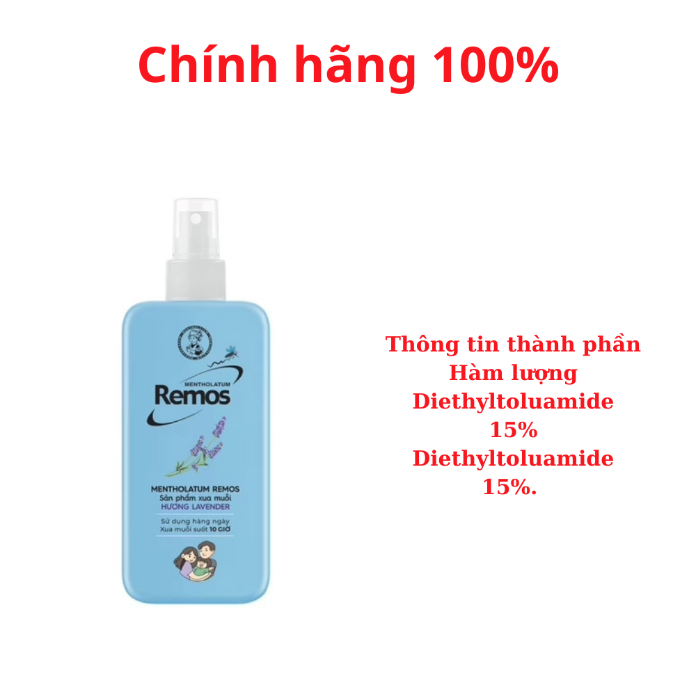 [HCM]Xịt Chống Muỗi Remos 60ml