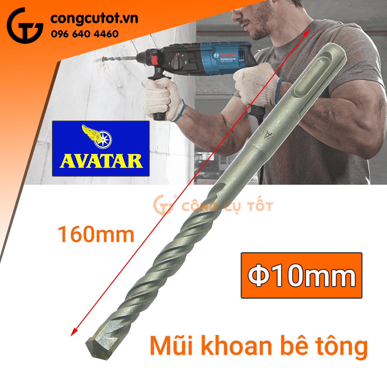 Mũi  khoan bê tông Avatar công nghệ Đức