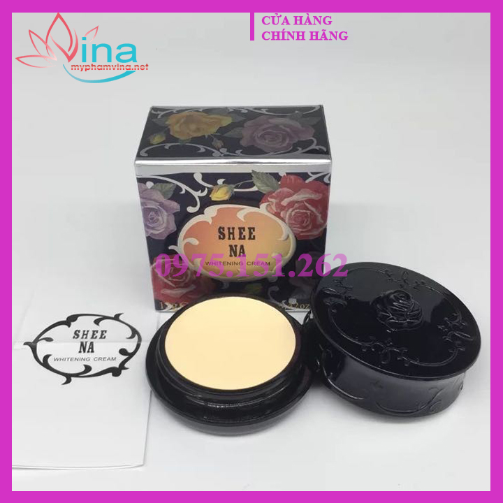 Kem trắng da bông hồng đen shee na 5gr