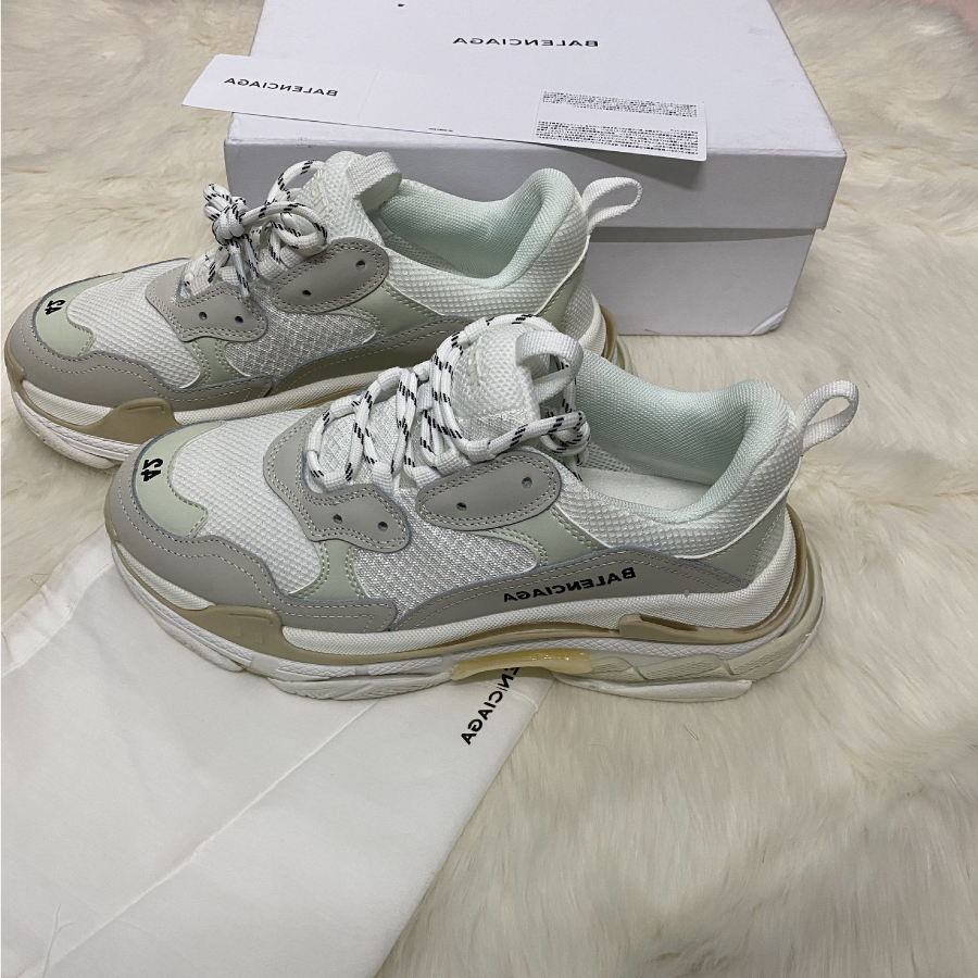 [Full Box & Tặng Vớ] Giày thể thao Sneaker Balen Trip S Trắng xám