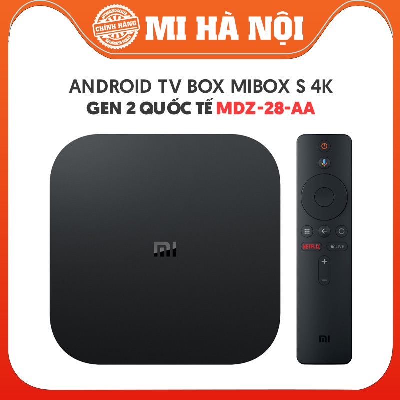 Bản quốc tế-Android TV Box Mibox S 4K Gen 2 MDZ-28-AA