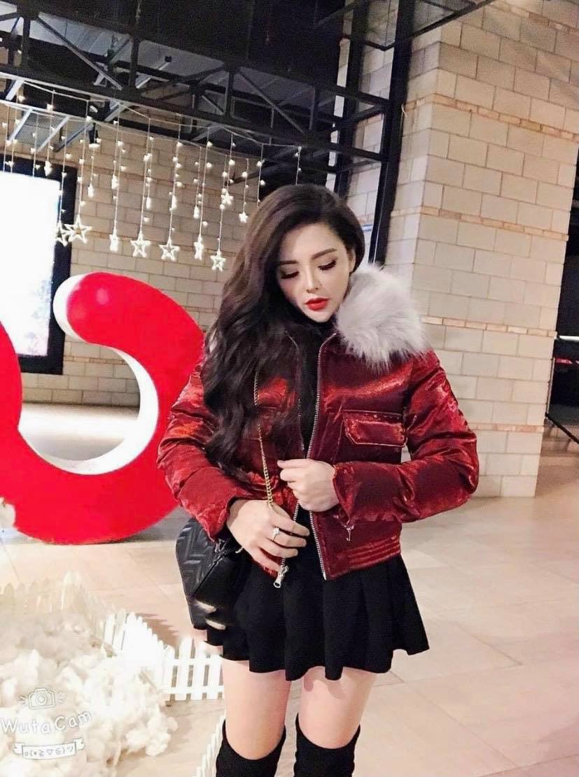 Áo phao nhung bóng cao cấp