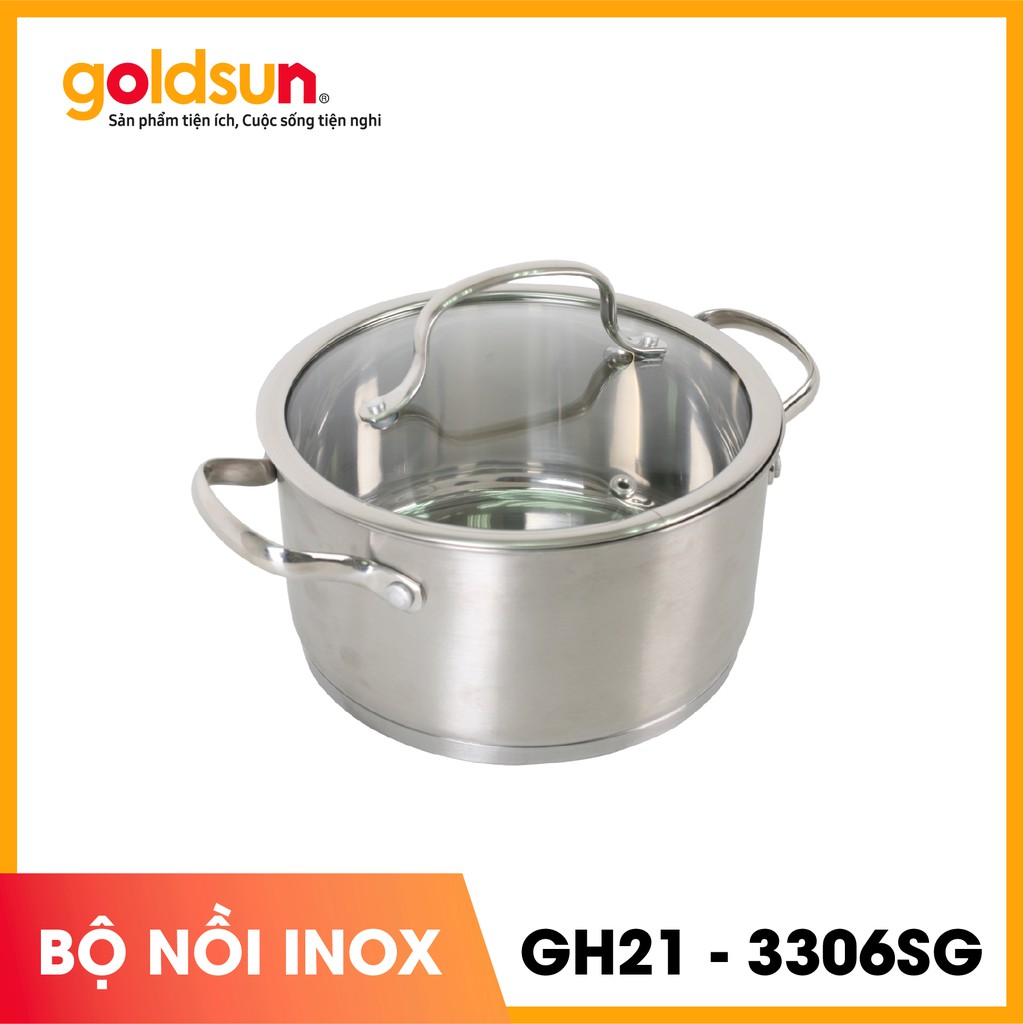 Bộ nồi inox GH21 - 3306SG