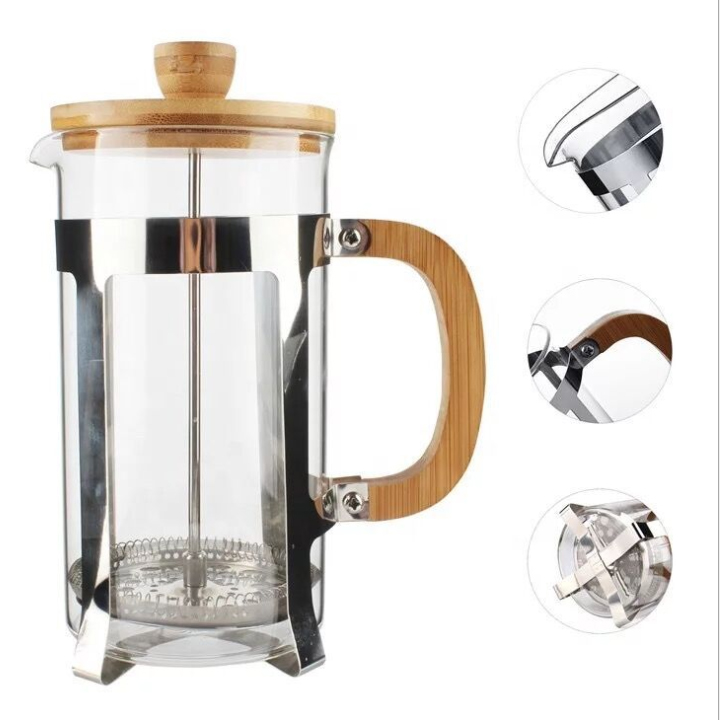 Bình pha cafe French Press - Pha cafe kiểu Pháp 350ml/600ml/800ml