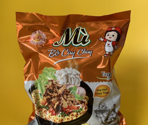 Mì Bò caʏ chay 72g Âu Lạc