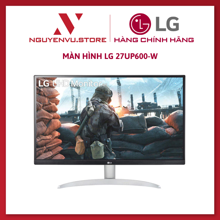 Màn hình LG 27UP600-W (27inch/UHD/IPS/60Hz/5ms/320nits/HDMI+DP+Audio/Freesync) - Hàng Chính Hãng