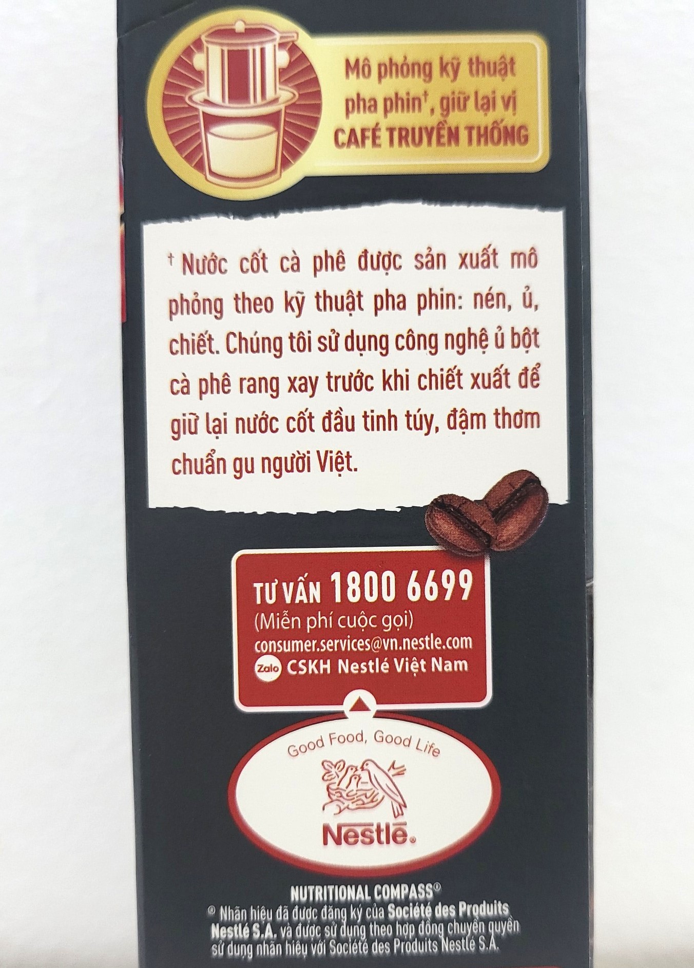 NESCAFE (hộp ĐEN 375ml / 5 gói) NƯỚC CỐT CÀ PHÊ ĐEN NESTLE Coffee