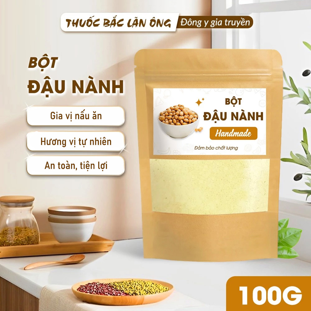 Pure Aromatic Roasted Soybean Powder 100g (Natural Organic Soybeans)