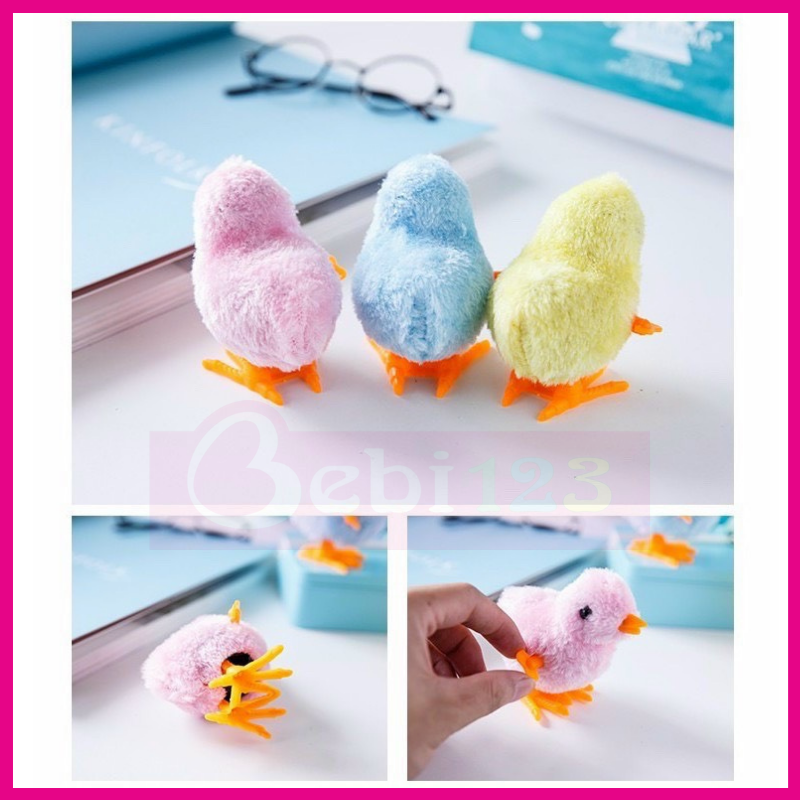 [HCM]Đồ chơi chú gà con vặn dây cót cho bé (giao màu ngẫu nhiên)