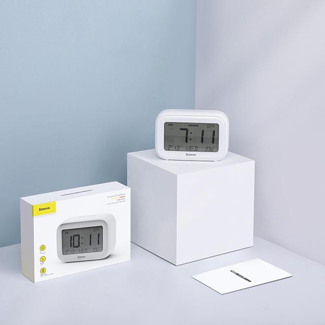 Đồng Hồ Để Bàn BASEUS SUBAI [Báo Thức/Ngày Tháng/Nhiệt Độ] [CH]