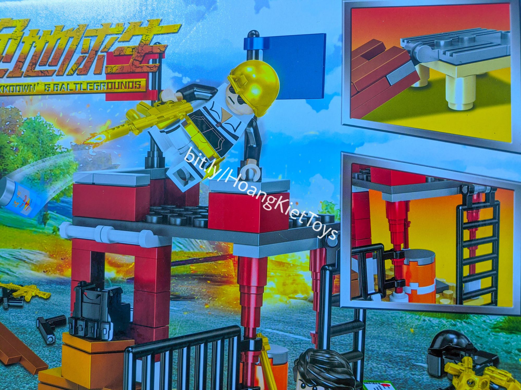 [HCM]Lego PUBG Minifigure QS08 67052 198+pcs lắp ráp Playerunknowns battlegrounds