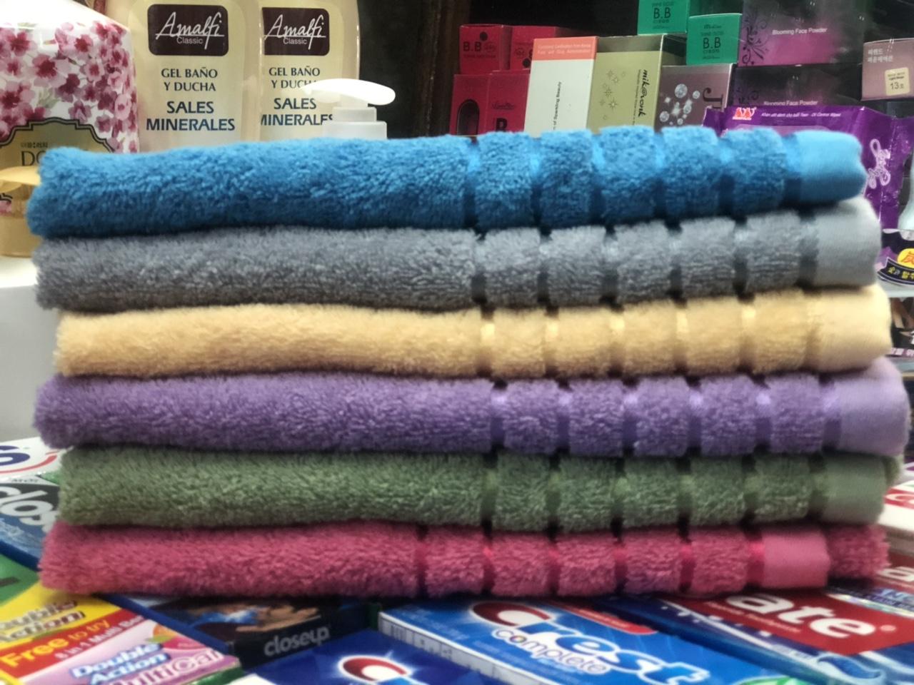( Giá Sốc) Khăn Cotton Songwel Shavoren SH LINE BORDER BATH ( 6 Màu)