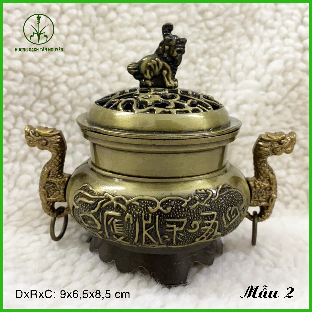 Lư song long xông trầm