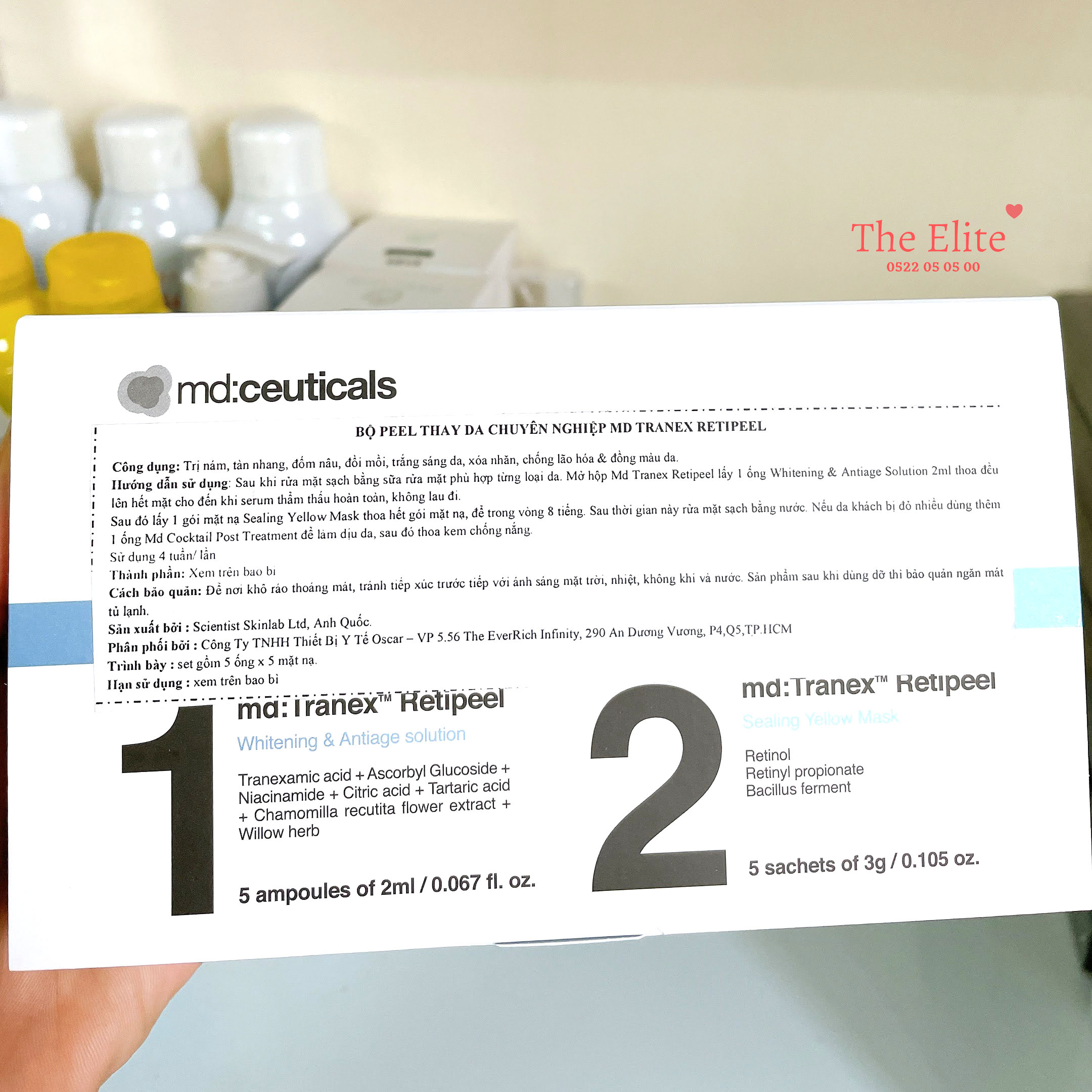1 set Peel da chuyên ghiệp MD TRANEX RETIPEEL