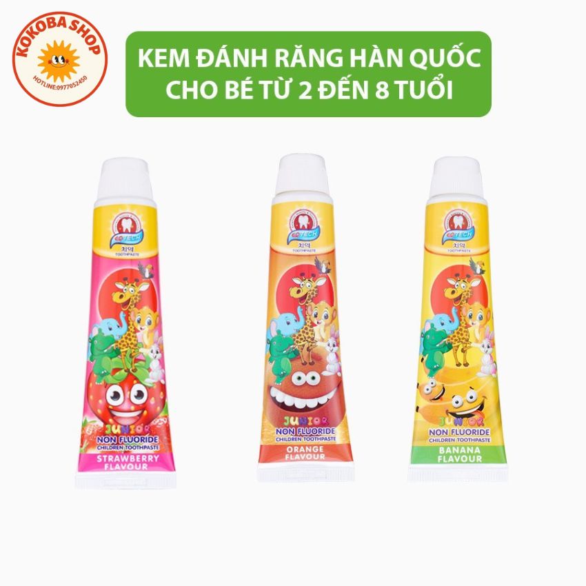 Kem Đánh Răng Trẻ Em Nuốt được .