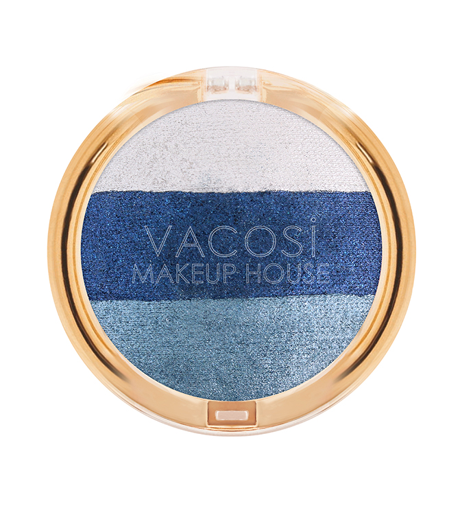 [HCM] Vacosi Phấn Mắt 3 Màu Trio Eyeshadow 5g (Hộp Tròn)