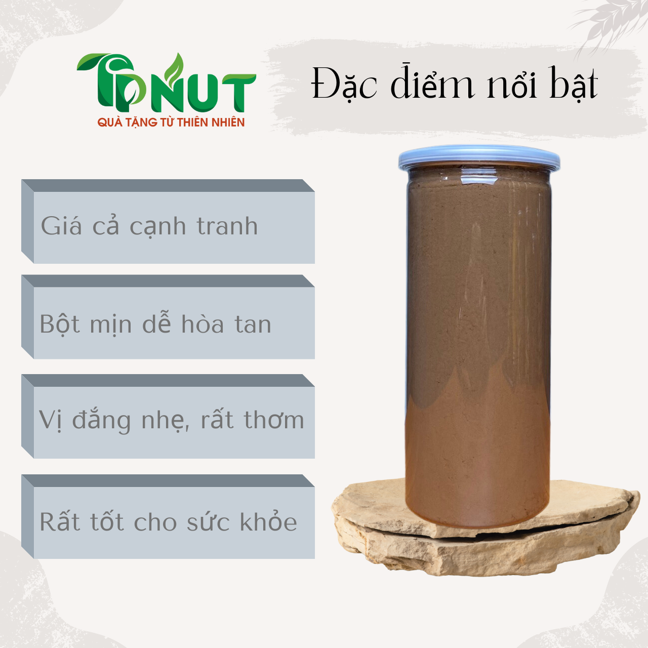 500g Bột cacao nguyên chất ĐăcLăk