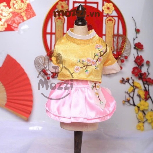 Đầm Hanbok Hàn Quốc cho chó mèo