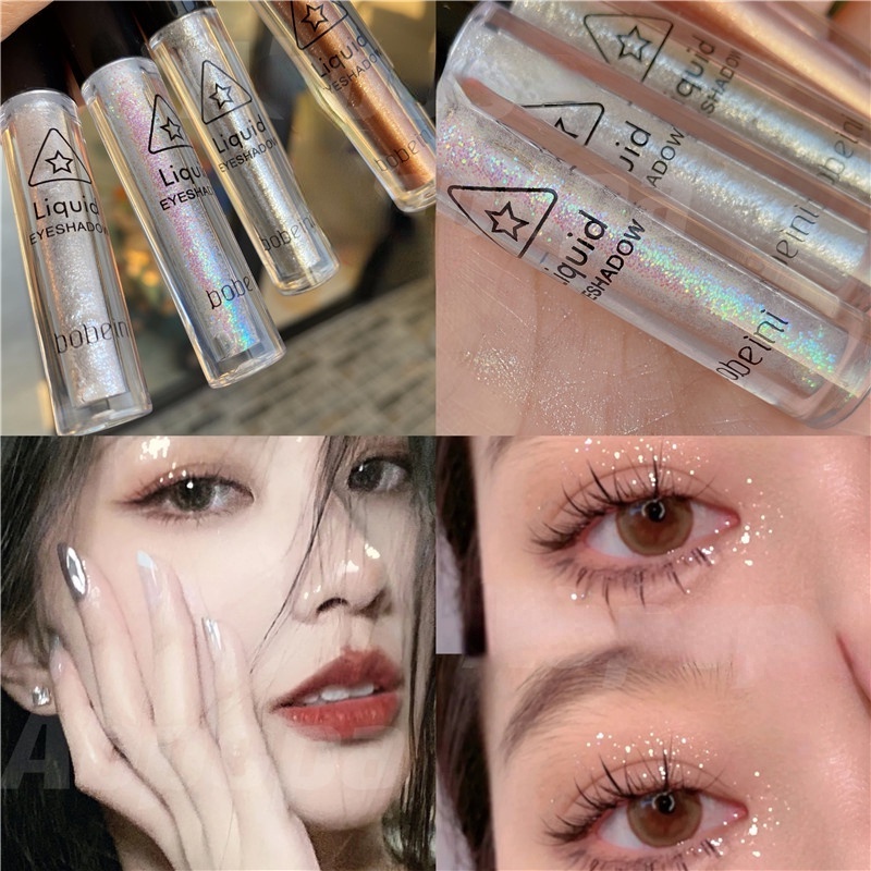 Phấn kẻ mắt dạng lỏng lấp lánh lâu trôi
