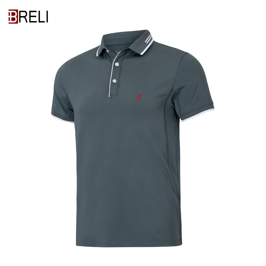 Áo thể thao nam cao cấp Breli - BAS2110-DGR Công nghệ Nhật Bản