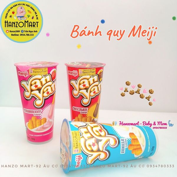 Bánh Que Chấm Meiji Yanyan Các Vị Ly 50g