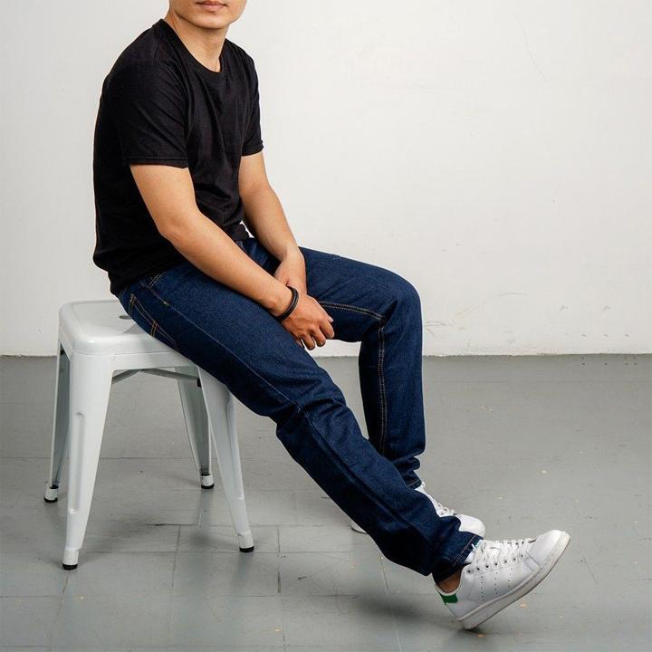 Quần Jean Nam Form Ôm Dáng Bó Hàn Quốc