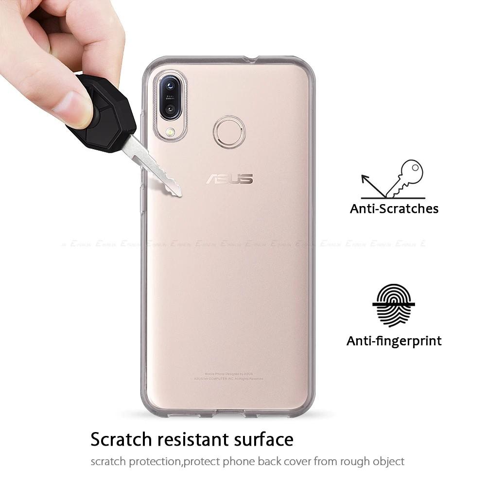 Ốp lưng silicon Asus Zenfone Max M1 (ZB555KL) trắng trong