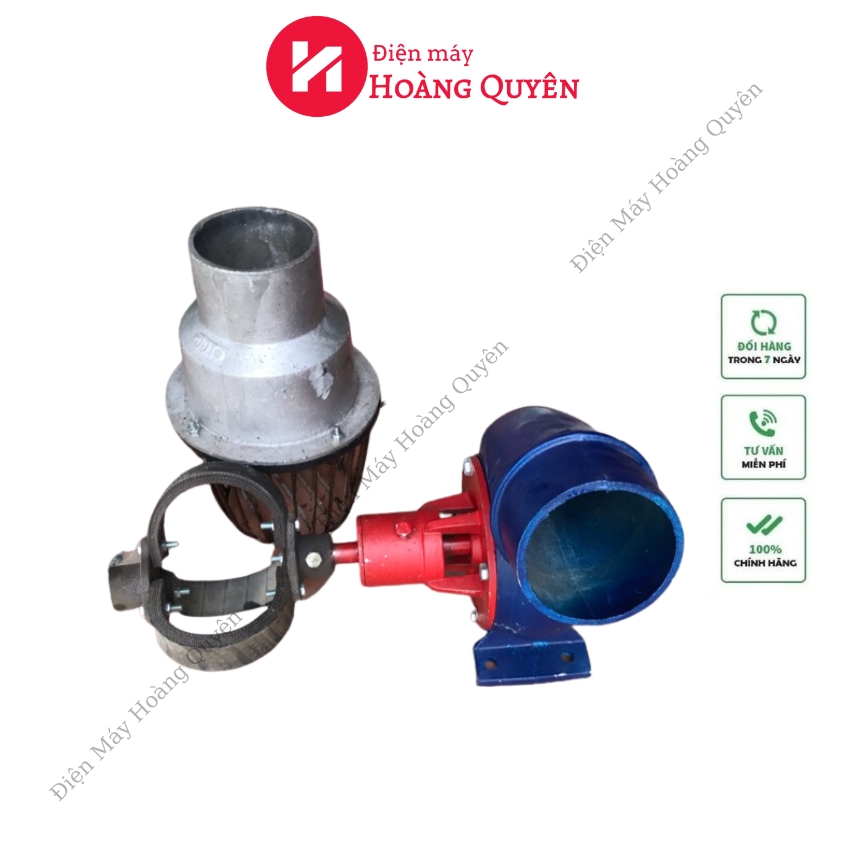 Đầu bơm nước sên bơm ống 90mm lắp sẵn