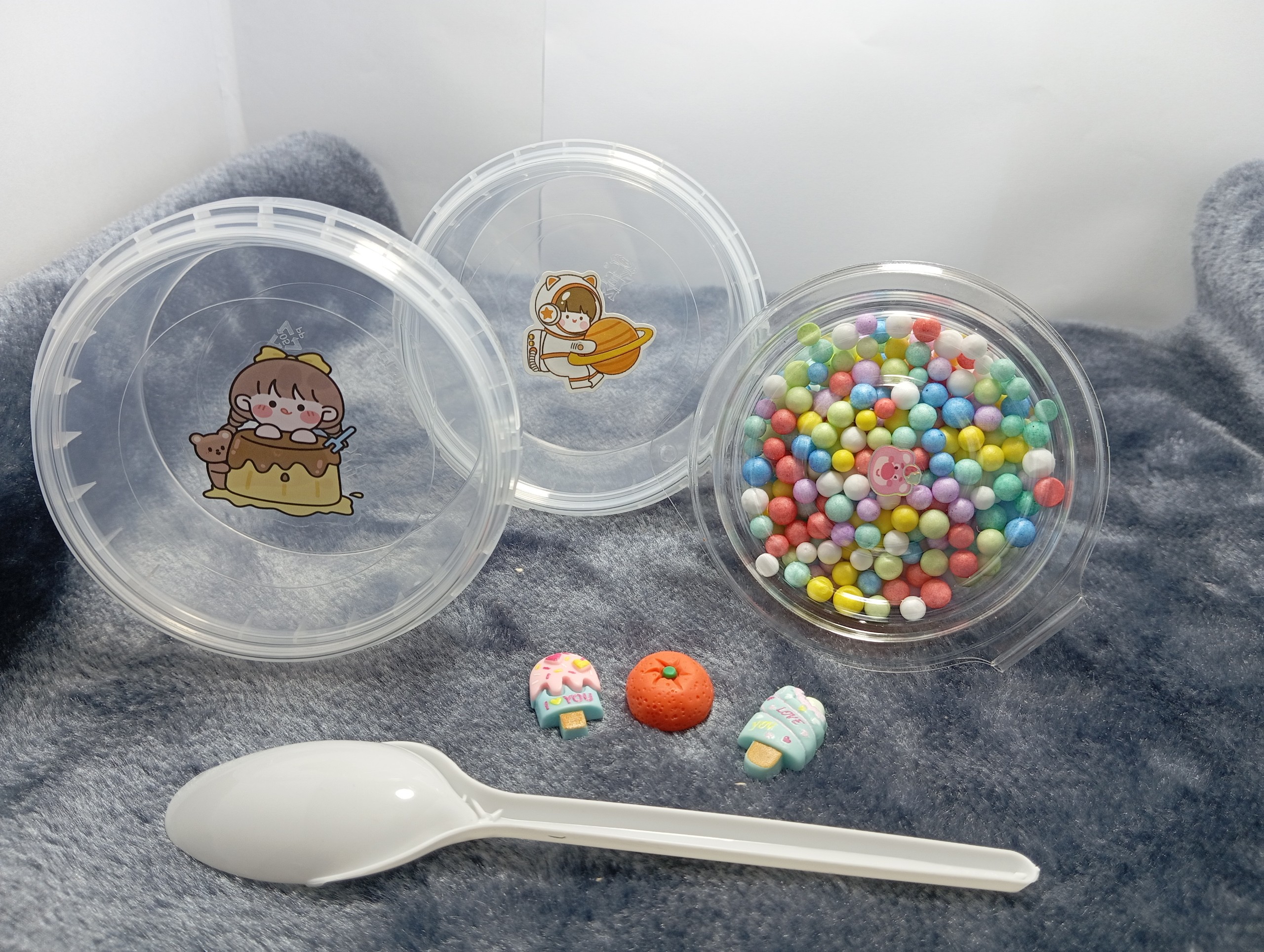 BỘ KIT LÀM SLIME MÂY SLIME BƠ SIZE TO CAO CẤP