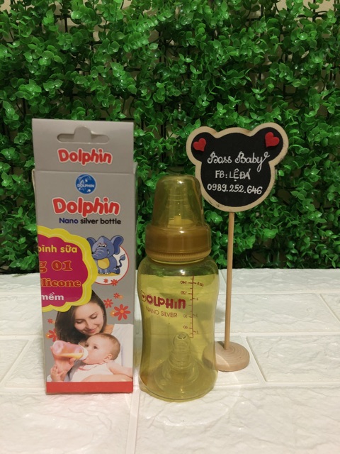 Bình Sữa Nano Silver Dolphin 160Ml/260Ml