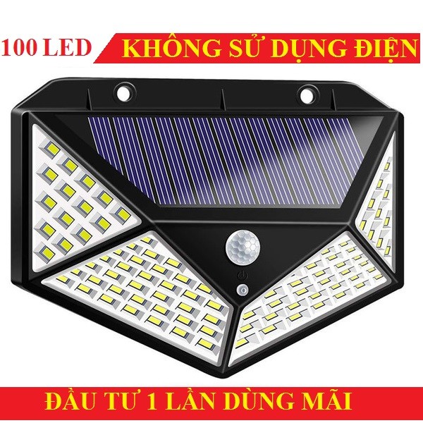 Đèn năng lượng mặt trời Đèn năng lượng mặt trời Đèn năng lượng mặt trời - 100 lED - siêu sáng