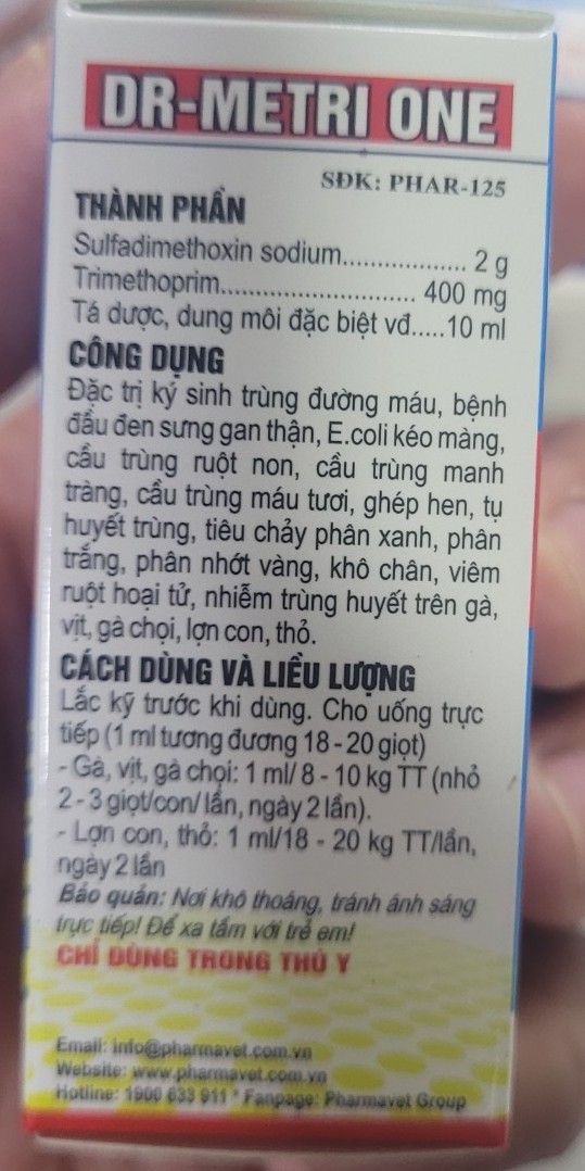 Bộ ký sinh trung máu cho gia cầm 10ml