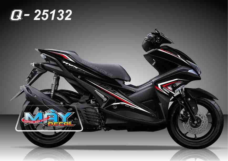 Tem rời NVX dán xe đen