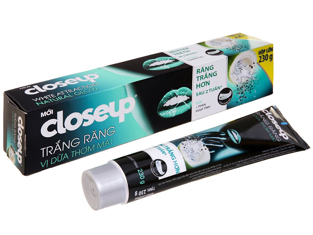 Kem Đánh Răng Closeup Trắng Răng Vị Dừa Thơm Mát 180g