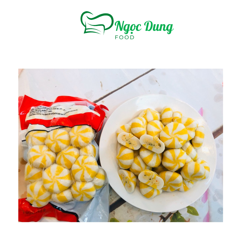 450g bánh bao thả lẩu nhân trứng cá (giao 4h tphcm)