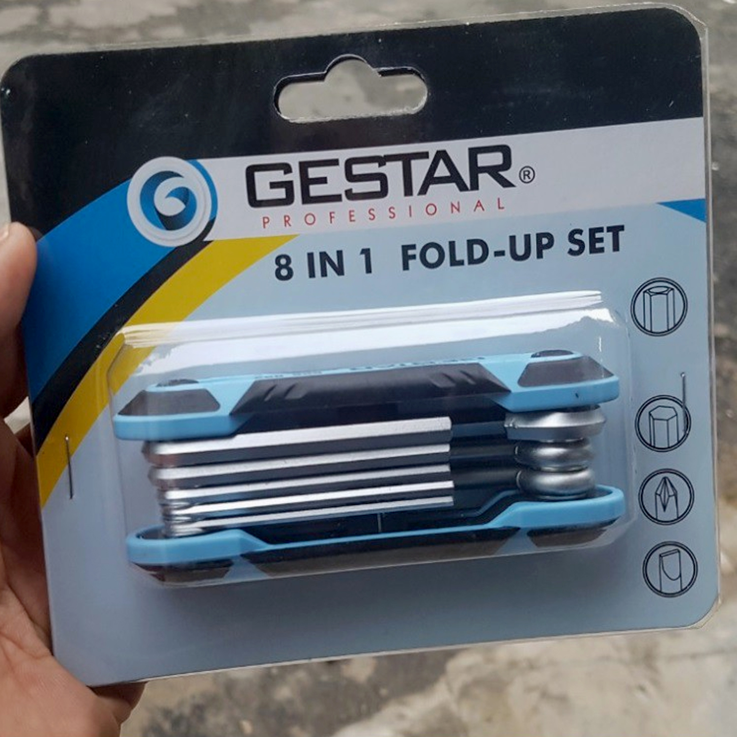 Bộ lục giác gấp 8PCS đa năng GESTAR 666-698