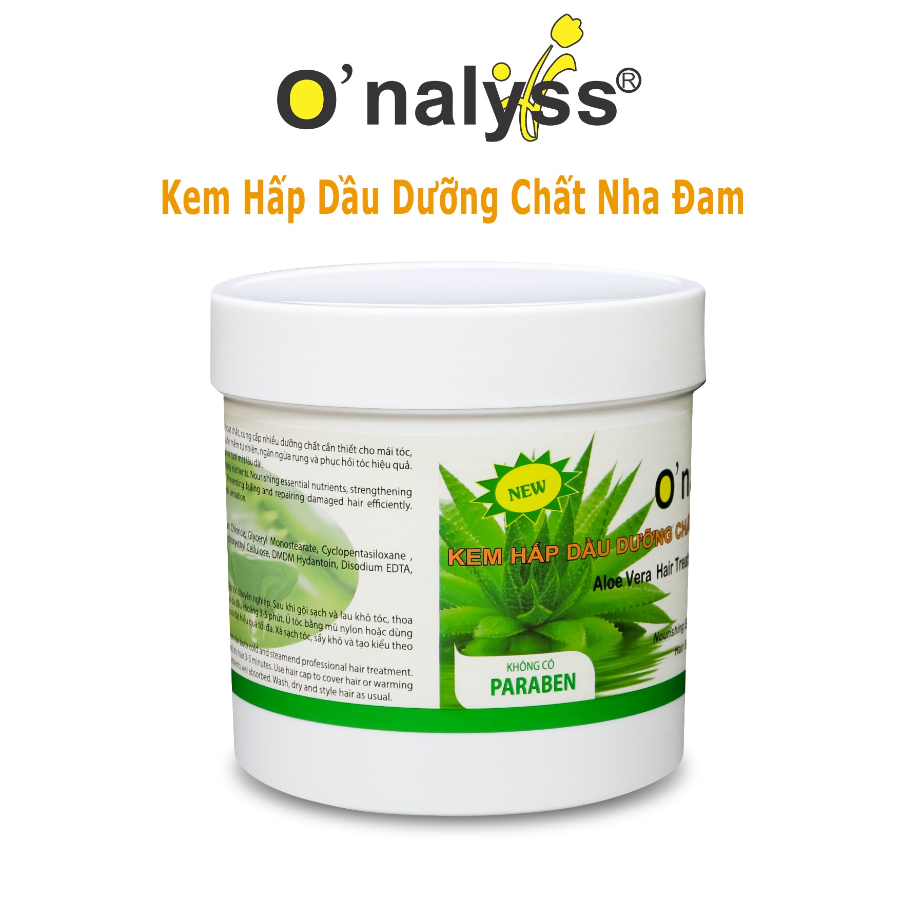 Hấp tóc Onalyss nha đam mềm mượt 500gr