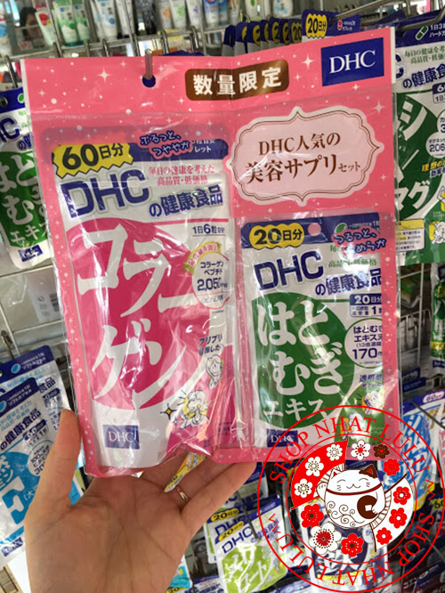 Set đôi DHC collagen và trắng da Nhật bản 2060 ngày
