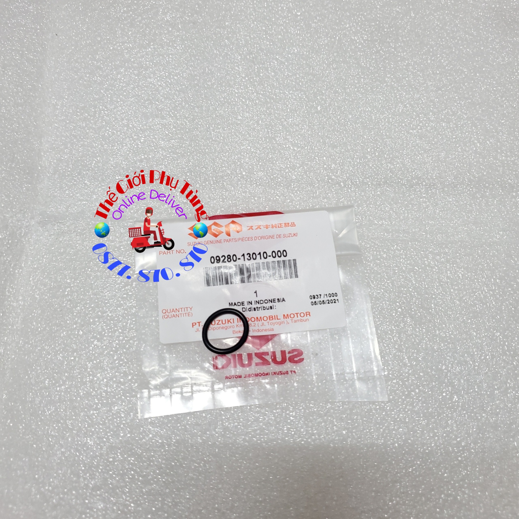 Sim tròn lọc nhớt, ron cao su lọc nhớt nhỏ raider fi, gsx zin mới - 09280-13010-000