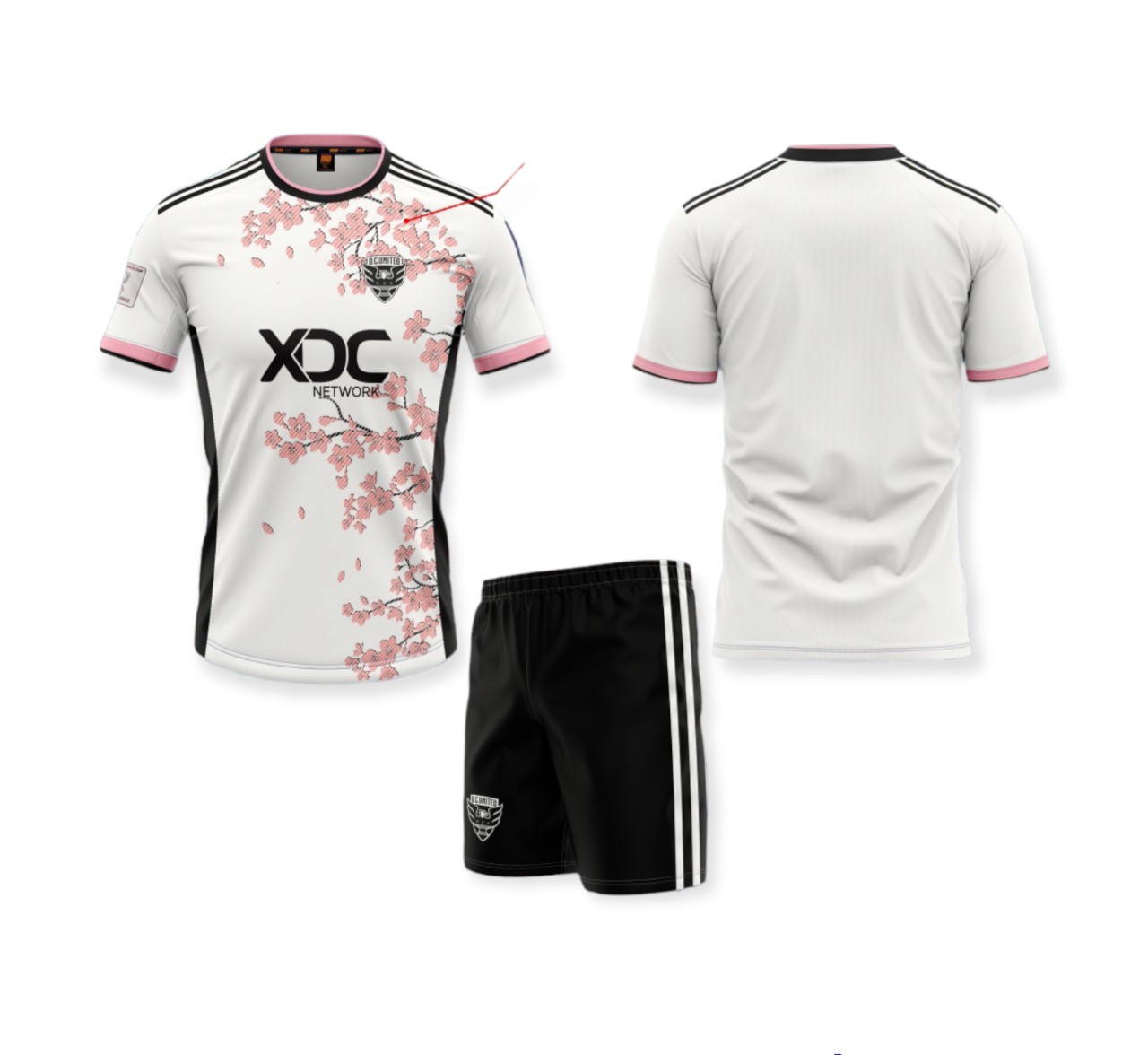 Bộ quần áo bóng đá CLB D.C Uni.ted mẫu thun mè mẫu mới cao cấp mùa 2024