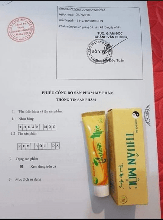 Kem bôi da Thuần Mộc Thanh Mộc Hương