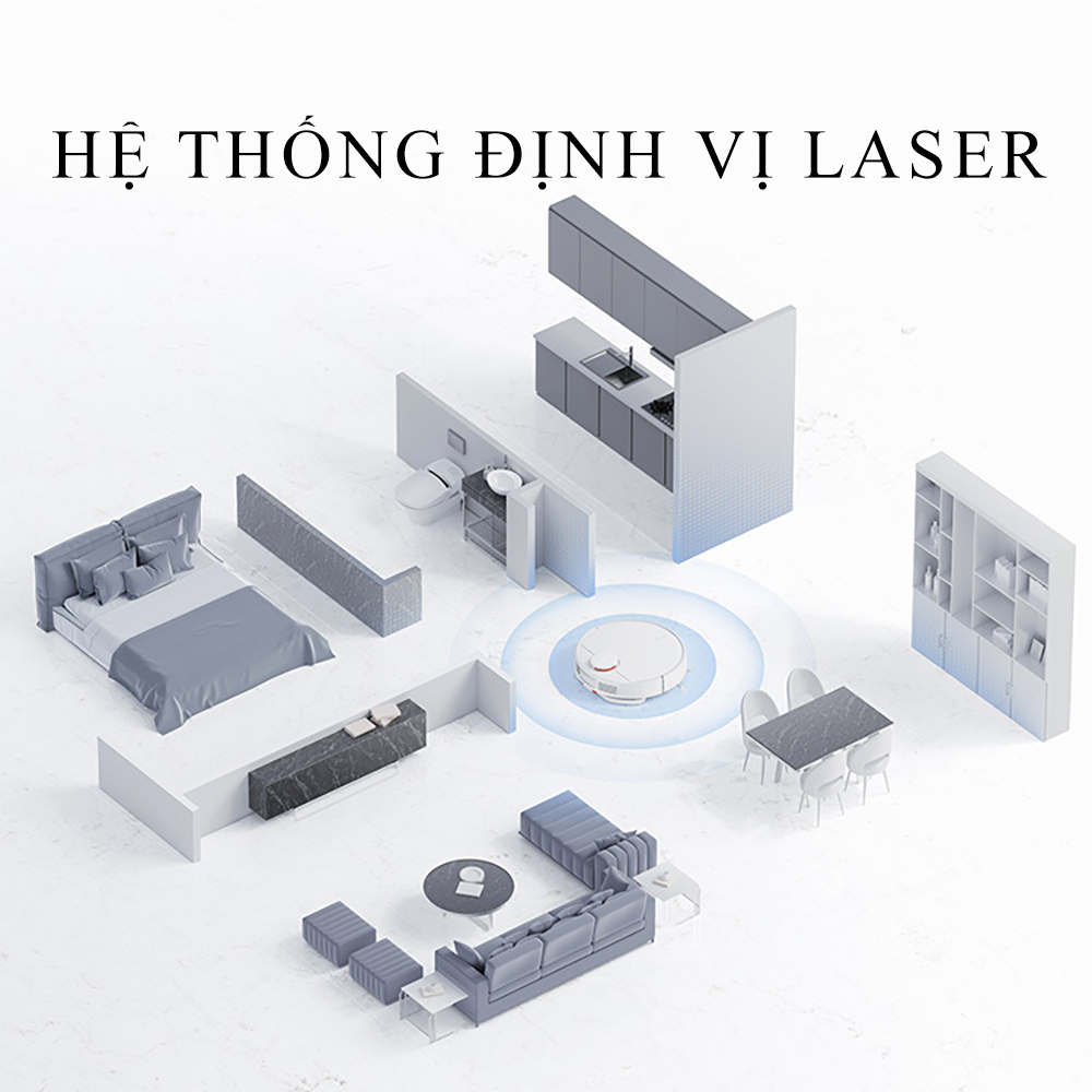 Robot hút bụi lau nhà Xiaomi đa năng, hút bụi và lau nhà cùng lúc, tự động quay về sạc khi hết pin, kết nối điện thoại, công suất cực lớn