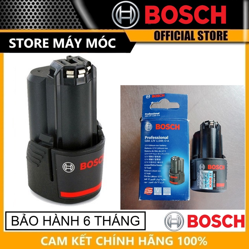 Pin li-lon bosch pin 12v --- 1.5ah-hàng chính hãng