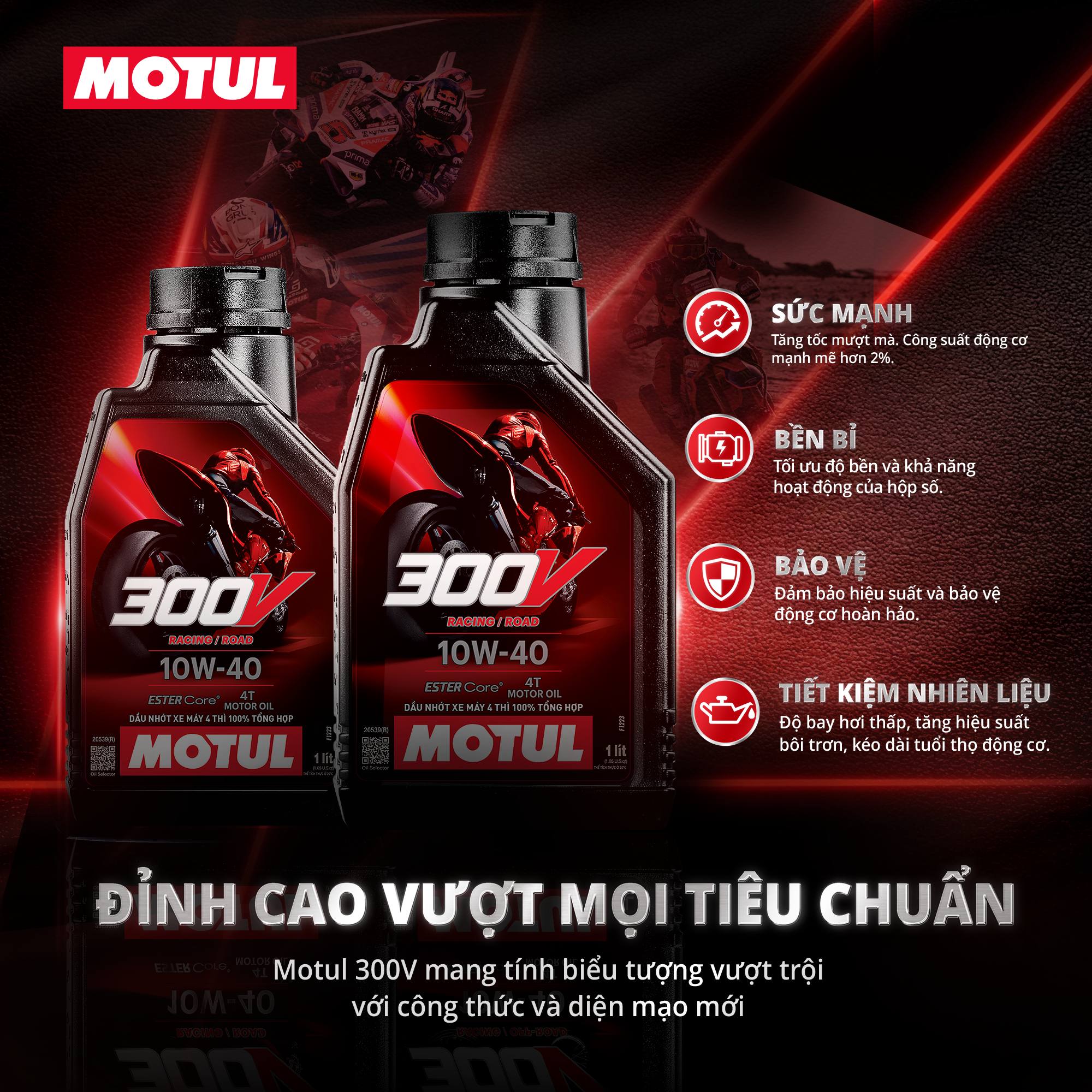 TP. HỒ CHÍ MINH - Nhớt xe máy Motul 300V