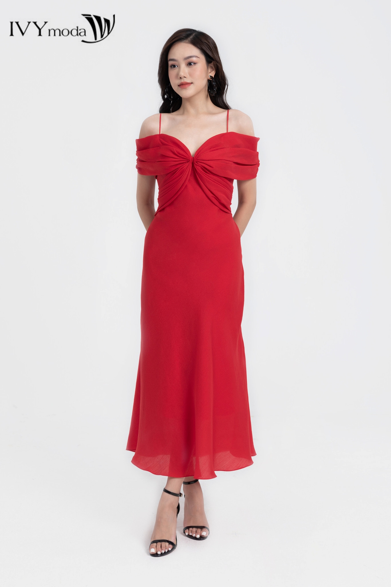 Edana dress - đầm maxi lụa ivy moda ms 45s2725